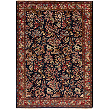 Najafabad Persian Rug Night Blue 374 x 264 cm