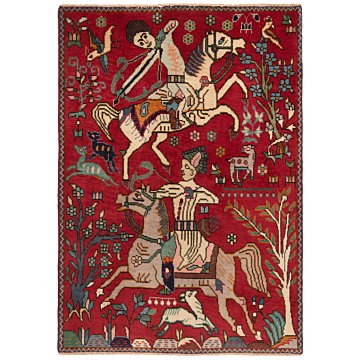 Tabriz Persian Rug Red 143 x 101 cm