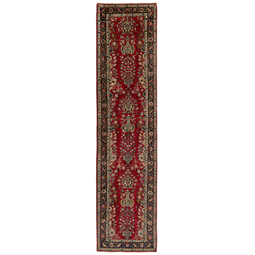Tabriz Persian Rug Red 406 x 100 cm