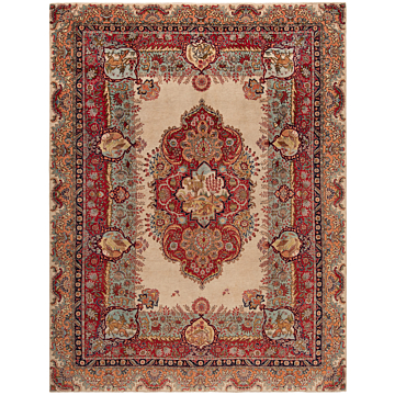 Tabriz Persian Rug Beige-Cream 389 x 301 cm