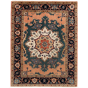 Heriz Persian Rug Green 191 x 156 cm