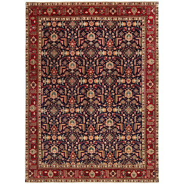 Tabriz Persian Rug Night Blue 337 x 246 cm