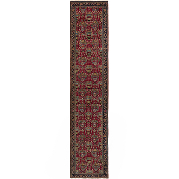 Tabriz Amini Persian Rug Red 384 x 80 cm