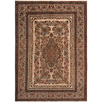 Tabriz Persian Rug Beige-Cream 292 x 207 cm