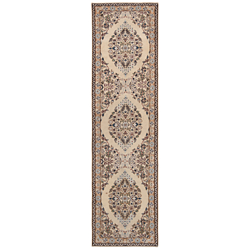 Nain 6la Persian Rug White 267 x 74 cm