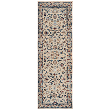 Nain 9La Persian Rug Beige-Cream 203 x 65 cm