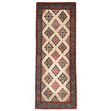 Hamedan Persian Rug Beige-Cream 205 x 79 cm