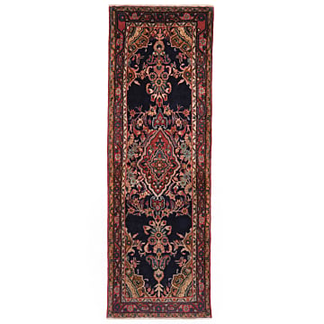 Hamedan Persian Rug Night Blue 218 x 73 cm