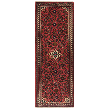 Hamedan Persian Rug Red 192 x 69 cm