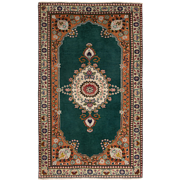 Tabriz Persian Rug Green 165 x 98 cm