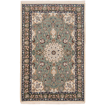 Nain 9La Persian Rug Green 160 x 105 cm