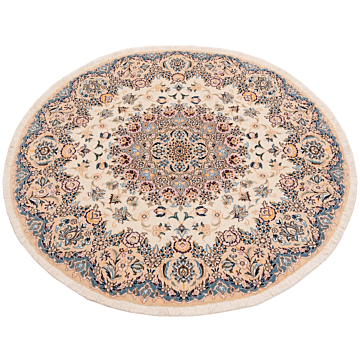 Nain 9La Persian Rug Beige-Cream 140 x 140 cm