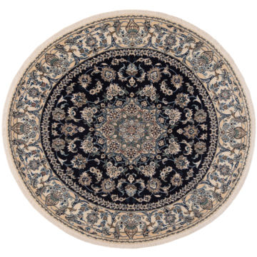 Nain Persian Rug Night Blue 200 x 200 cm