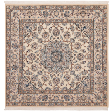 Nain 9La Persian Rug Beige-Cream 157 x 158 cm
