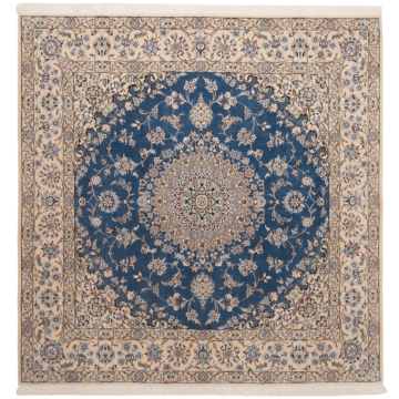 Nain 9La Persian Rug Blue 202 x 202 cm
