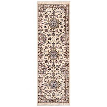 Nain 9La Persian Rug Beige-Cream 300 x 100 cm