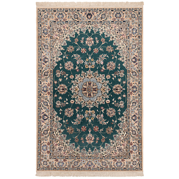 Nain 9La Persian Rug Turquoise 163 x 106 cm