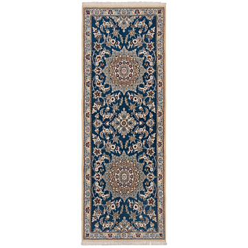 Nain 9La Persian Rug Blue 208 x 75 cm