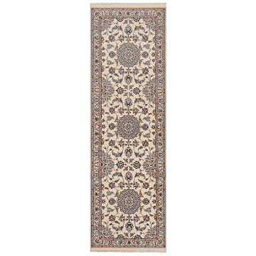 Nain 9La Persian Rug Beige-Cream 310 x 98 cm