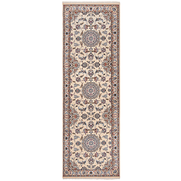 Nain 9La Persian Rug Beige-Cream 305 x 100 cm