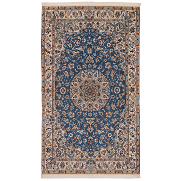 Nain 9La Persian Rug Blue 257 x 150 cm