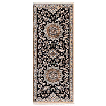 Nain 9La Persian Rug Night Blue 192 x 80 cm