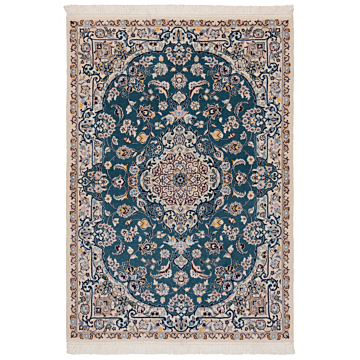 Nain 6La Persian Rug Turquoise 114 x 80 cm