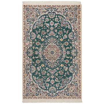 Nain 6la Persian Rug Green 156 x 98 cm