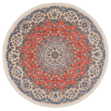 Nain 9La Persian Rug Orange 150 x 150 cm