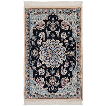 Nain 9La Persian Rug Night Blue 93 x 60 cm