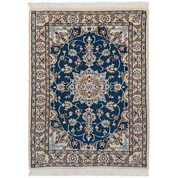 Nain 9La Persian Rug Blue 88 x 66 cm