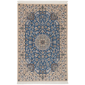 Nain 9La Persian Rug Blue 156 x 100 cm