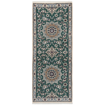 Nain 9La Persian Rug Green 196 x 77 cm