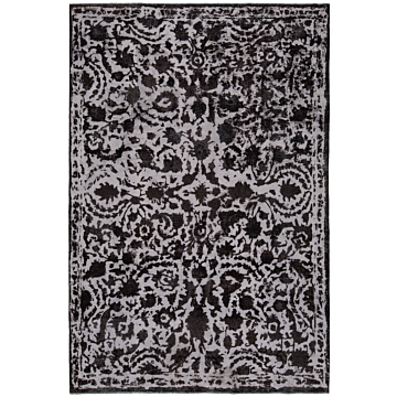 Vintage Rug Black 285 x 191 cm