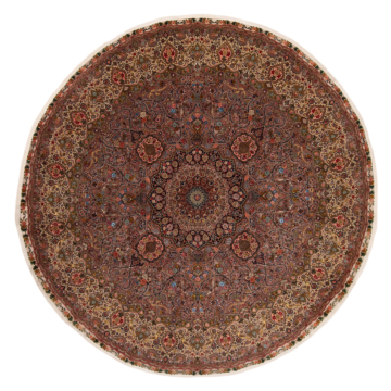 Tabriz 50raj Persian Rug Brown 400 x 400 cm