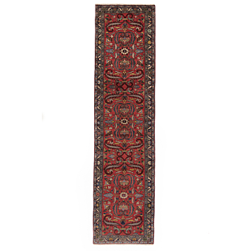 Hamedan Persian Rug Red 317 x 83 cm