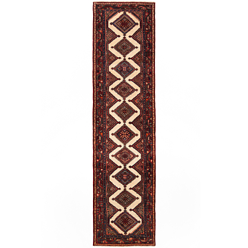 Hamedan Tajabad Persian Rug Beige-Cream 300 x 77 cm