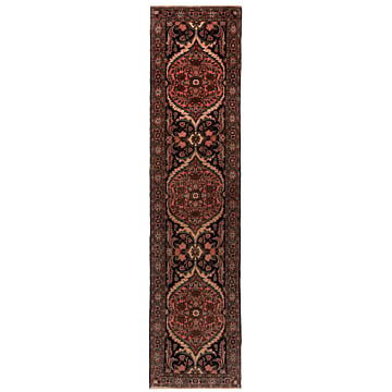 Hamedan Mehraban Persian Rug Blue 279 x 70 cm