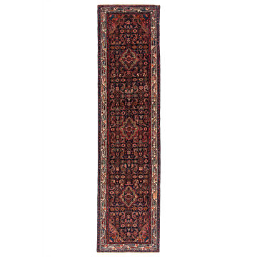 Hamedan Persian Rug Night Blue 307 x 78 cm
