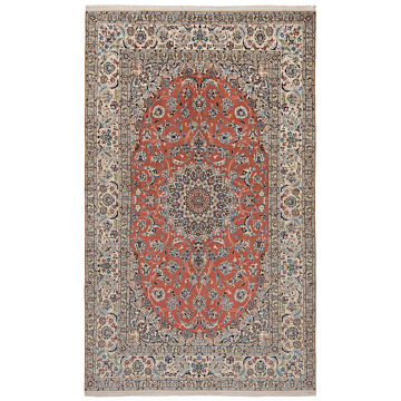 Nain 6la Persian Rug Orange 251 x 154 cm