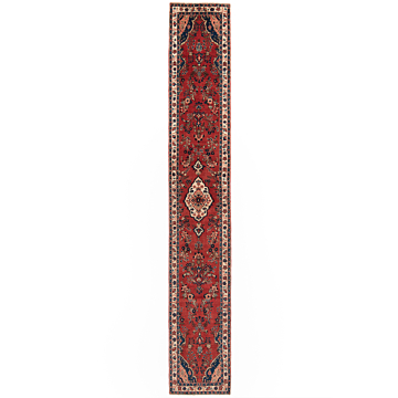 Hamedan Persian Rug Red 514 x 80 cm