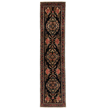 Hamedan Darjazin Persian Rug Night Blue 290 x 71 cm