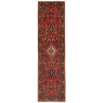 Hamedan Persian Rug Pink 311 x 84 cm