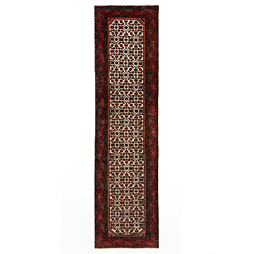 Hamedan Persian Rug Beige-Cream 317 x 75 cm