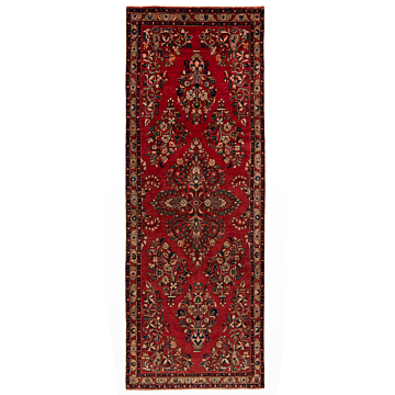 Hamedan Persian Rug Red 326 x 122 cm