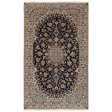 Nain 9La Persian Rug Night Blue 207 x 124 cm