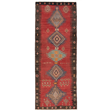 Tappeto persiano in rilievo Kilim