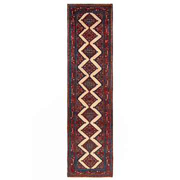 Hamedan Persian Rug Beige-Cream 323 x 92 cm