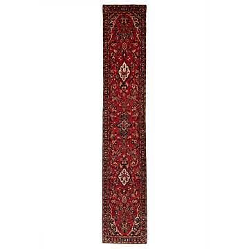 Hamedan Persian Rug Red 500 x 90 cm