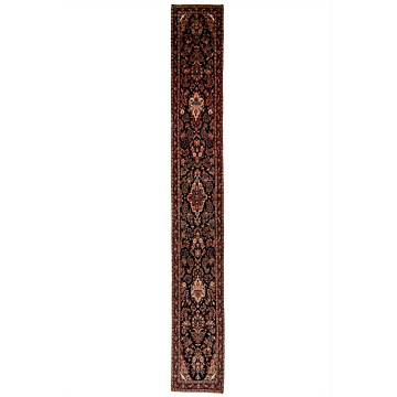 Hamedan Persian Rug Night Blue 616 x 87 cm